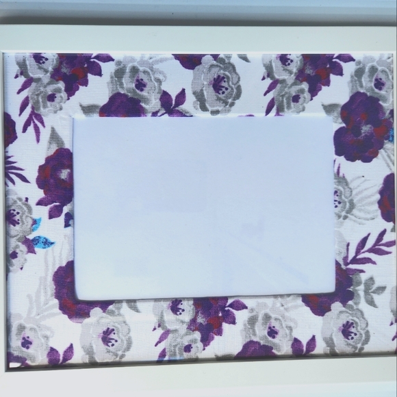 Lavender Dream Floral Fabric-Wrapped 8x10 Photo Frame Mat - Picture 5 of 7